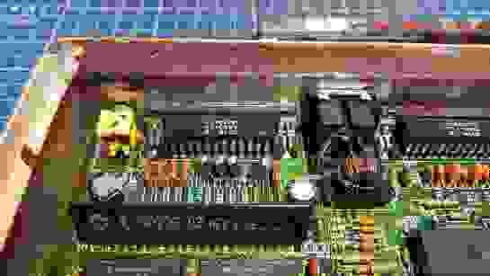 Commodore Amiga 500+ that has seen better days (Recovery Components)