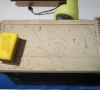 Apple IIe monitor stand before cleaning