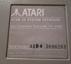 Atari XE-System (keyboard bottom side close-up) 