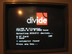 DivIDE booting image