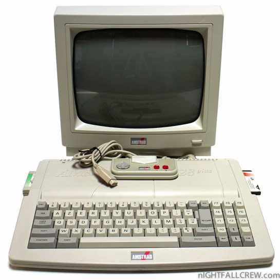 Amstrad CPC 6128 Plus / Monitor MM12 (White Phosphor CRT)