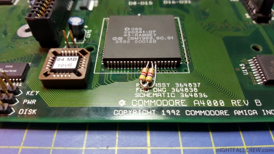 Commodore Amiga 4000 hack to handle 64Mb of Fast Memory