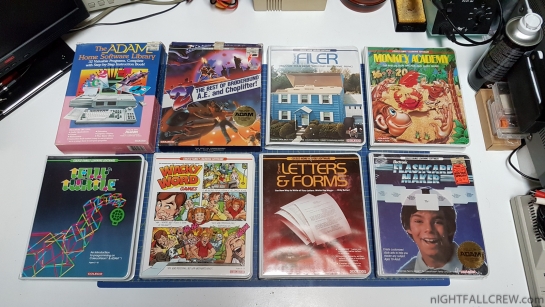 Thanks to my friend for donation of some Coleco Adam Software/Cartridge
