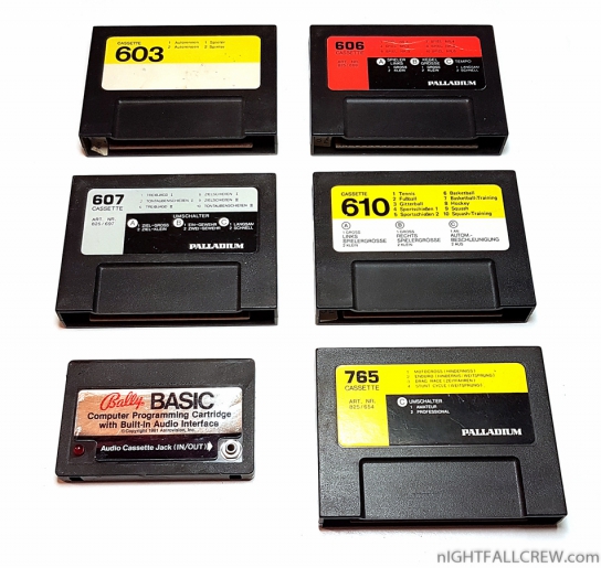 Cartridges for Palladium Color & Bally Astrocade consoles