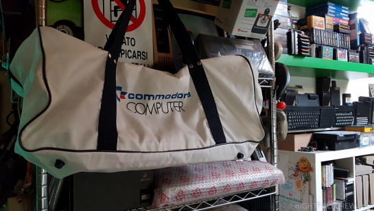 White Commodore bag available during the mid-1980s.