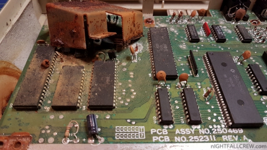 Commodore 64C that has seen better days (Recovery Components)