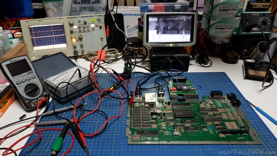 Atari 130XE Repair with S-Video modified cicuit