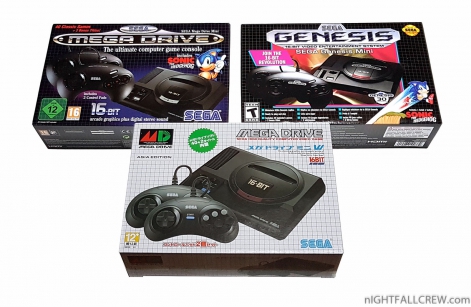 Sega Mega Drive Mini (EU/USA/JAP) + Mega Drive Tower Mini (JAP)