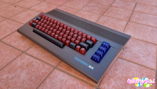 Commodore 64c SX64 case with translucent keycaps
