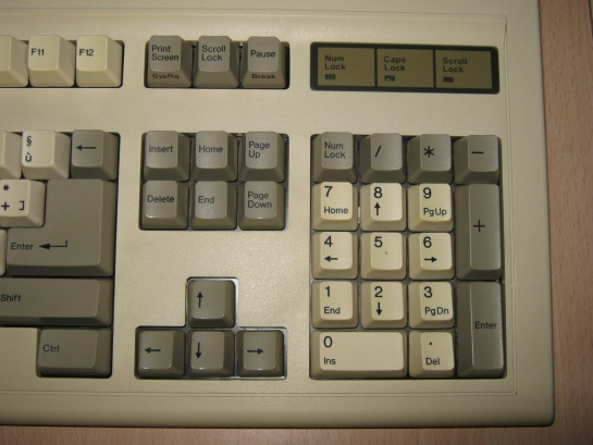 Microswitch Keyboard with AT/XT Switch