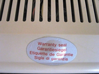 Warranty Seal