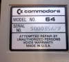 Commodore 64 Silver (bottom side - close-up)