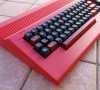 Commodore 64c RED case with clear Colored keys