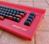 Commodore 64c RED case with clear Colored keys