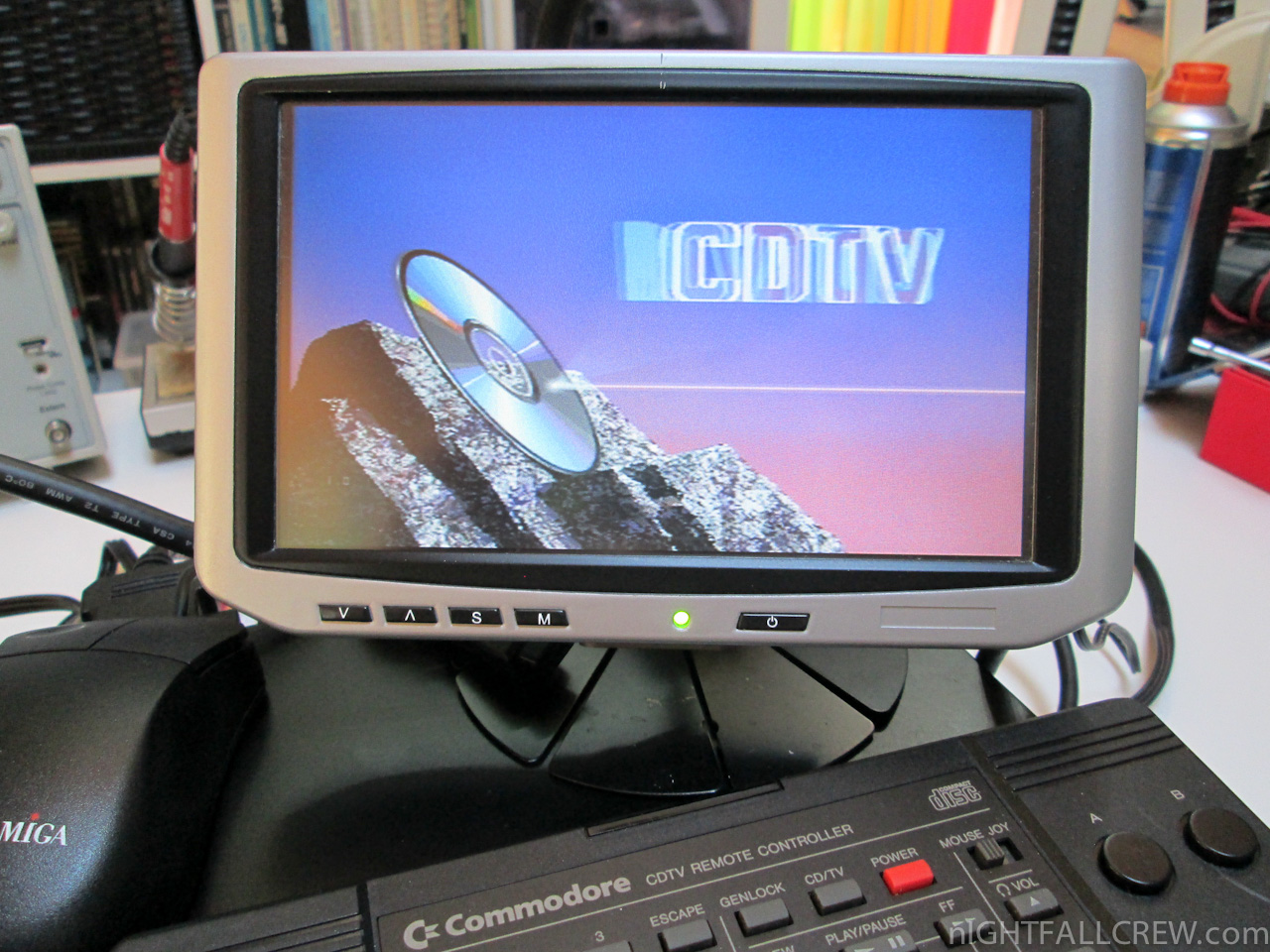 Commodore Cdtv Floppy Drive Remote Control Mouse Nightfall