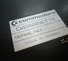 Commodore PET 2001 (Chiclet) Datassette label close-up