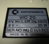 Commodore VIC-20, Yellowed but in very good condition