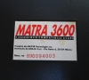 Matra 3600 (bottom side - close-up)