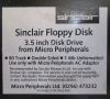 Micro Peripherals Floppy Disk Interface for Sinclair QL (close-up label)