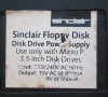 Micro Peripherals Floppy Disk Interface for Sinclair QL (powersupply label)