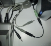 Audio patch cable to hear the sound of the games