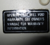 Warranty Sticker