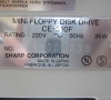 Sharp Mini Floppy Disk Drive CE-510F (rear view close-up)