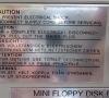 Sharp Mini Floppy Disk Drive CE-510F (rear view close-up)