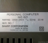 Sharp MZ-821 (bottom side)