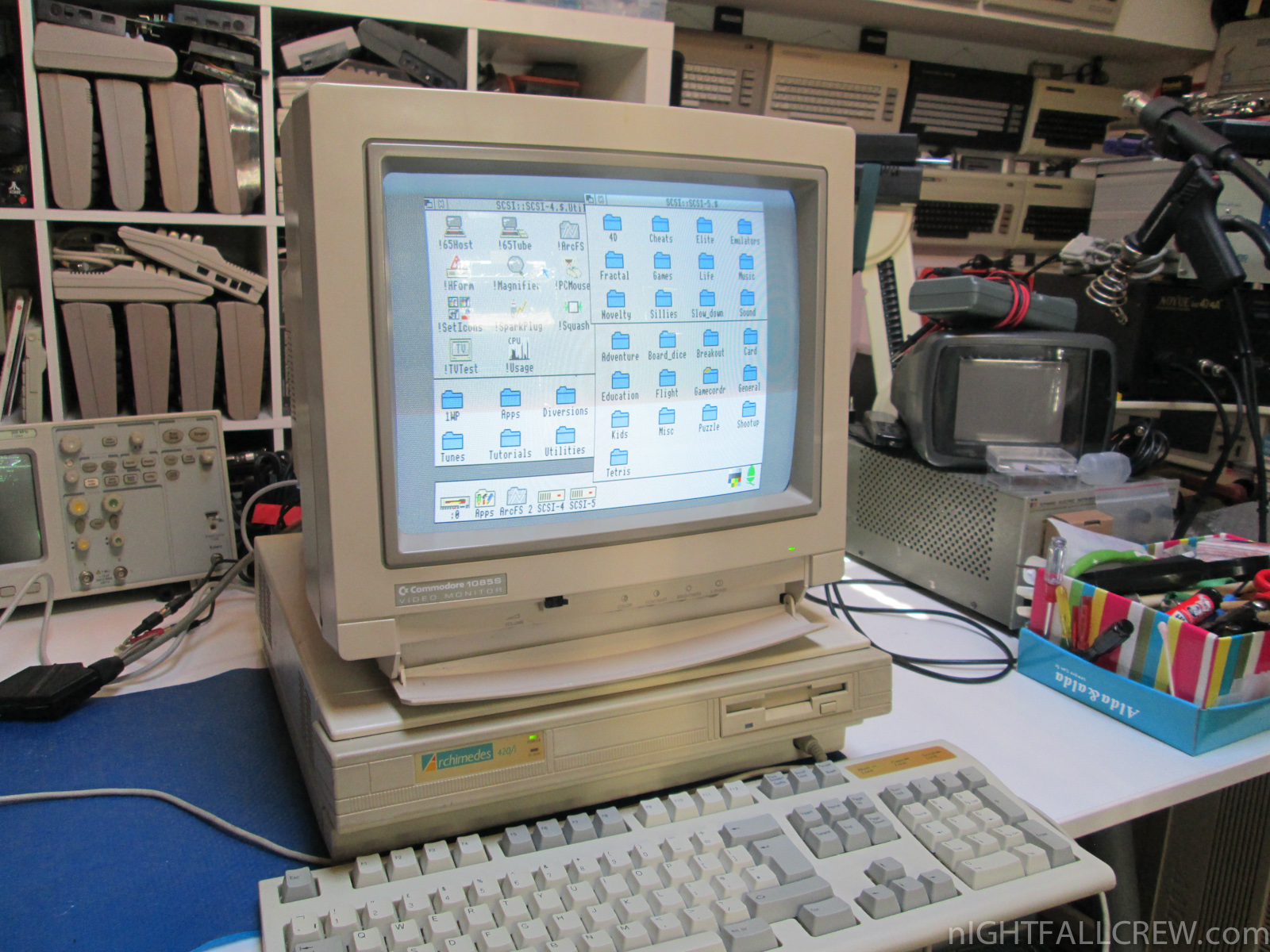 Test of the correct operation of a Acorn Archimedes A420/I ...