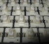 Keyboard without keys close-up