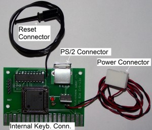 PS/2 Keyboard on a PET/CBM 